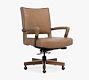 Correy Leather Swivel Desk Chair