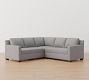 York Square Arm 3-Piece L-Shaped Sectional (93&quot;)