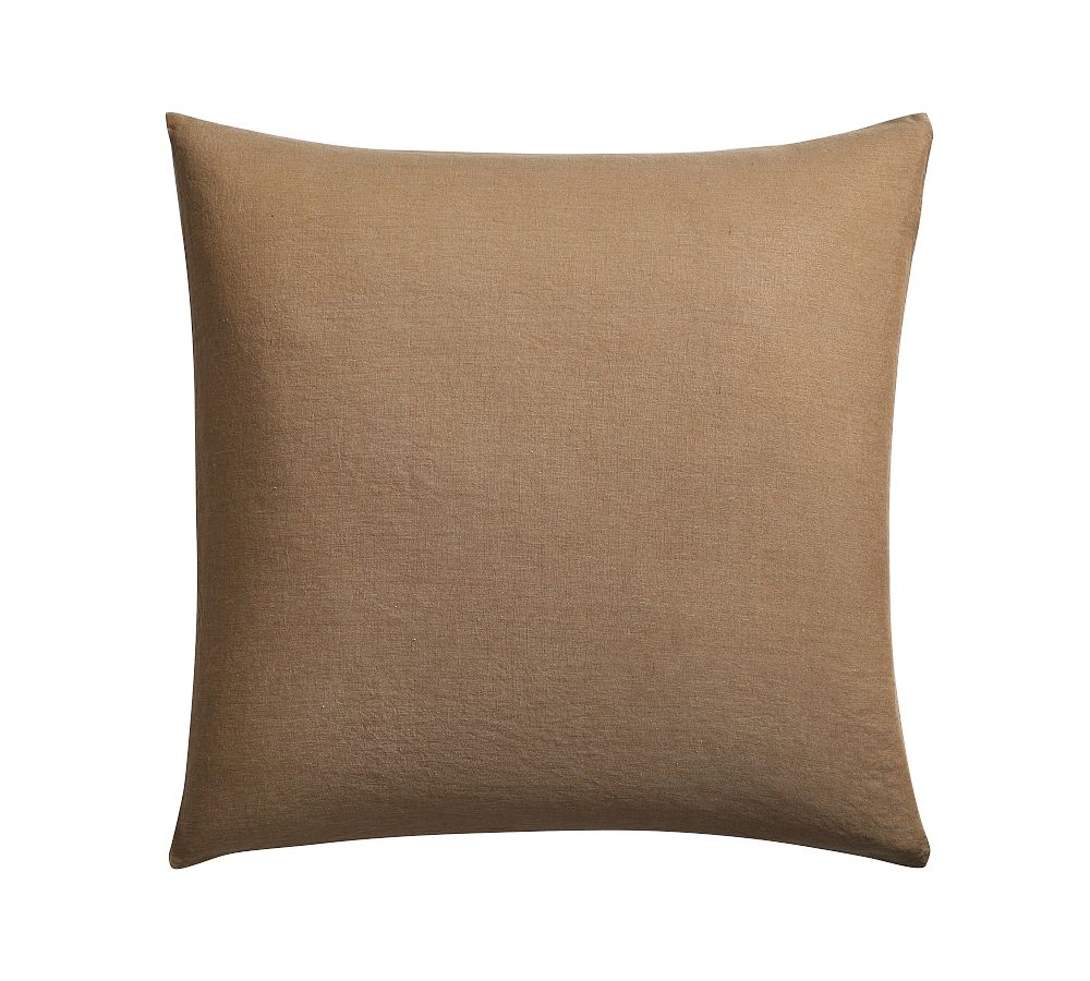 Classic Belgian Flax Linen Sham - Toffee