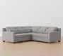 York Square Arm Deep Seat 3-Piece L-Shaped Sectional (98&quot;)