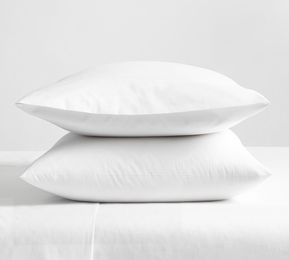Italian Percale 400-Thread-Count Percale Pillowcases - Set of 2