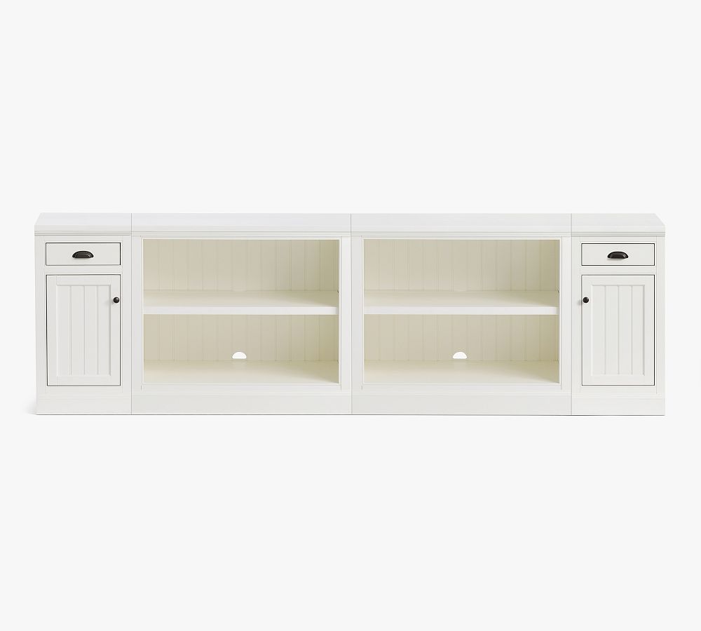 Aubrey Media Console with Open Cabinets (108&quot;)