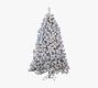 Lit Flocked Montana Pine Faux Christmas Tree - 7 Ft.