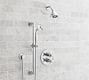 Warby Cross Handle Thermostatic Shower Set with Handshower