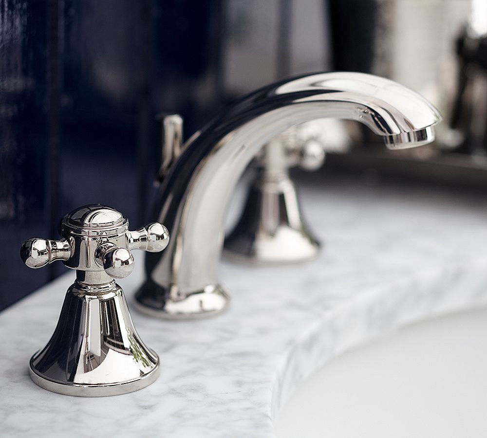 Warby Cross-Handle Widespread Bathroom Sink Faucet