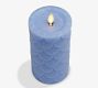 Premium Flameless Scallop Texture Pillar Candle