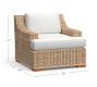 Huntington Wicker Slope Arm Outdoor Lounge Chair