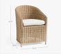 Huntington Wicker Slope-Arm Outdoor Dining Chair