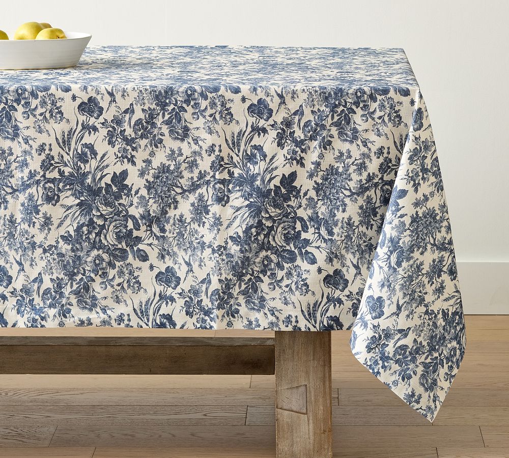 Sorrel Toile Organic Cotton Tablecloth
