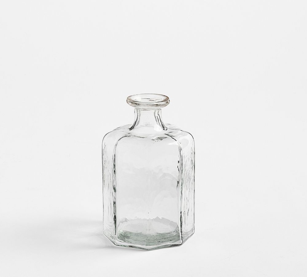 Handcrafted Café Hammered Glass Vase