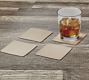 Vachetta Handcrafted Leather Square Coasters - Set of 4