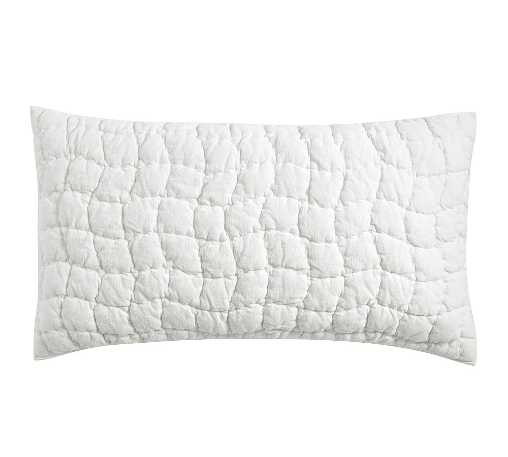 Cozy Cloud Quilted Sham- King/White