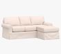 Buchanan Roll Arm Slipcovered Reversible Chaise Sectional (87&quot;)