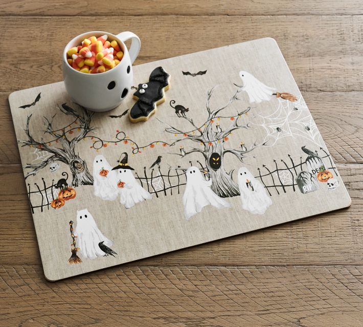 Scary Squad Cork Placemats - Set of 4