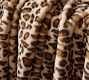 Faux Fur Cheetah Throw Blanket