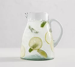 Santino Handcrafted Recycled Glass Pitcher