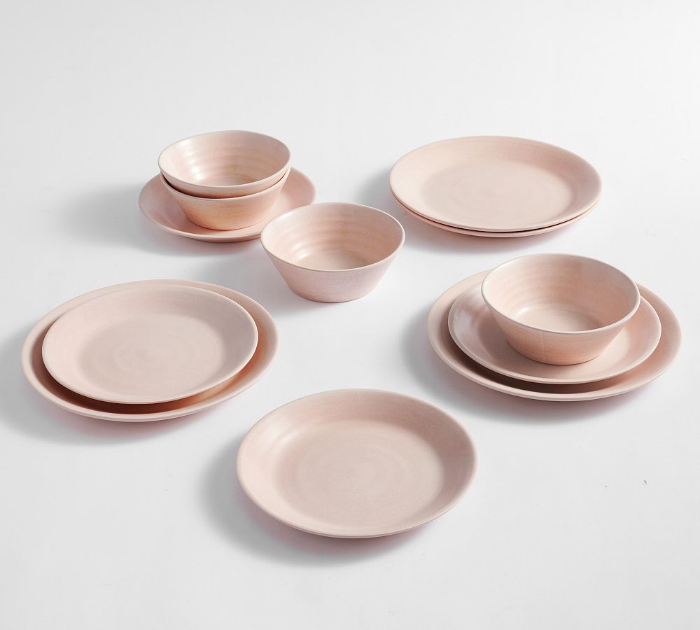 Larkin Outdoor Melamine 12-Piece Dinnerware Set