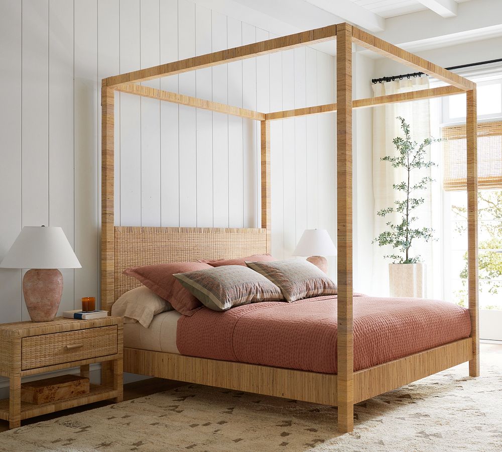 Cala Woven Canopy Bed