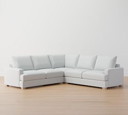 Canyon Square Arm 3-Piece L-Shaped Sectional (118