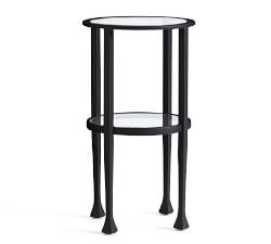 Tanner Round Glass Accent Table (12") | Pottery Barn