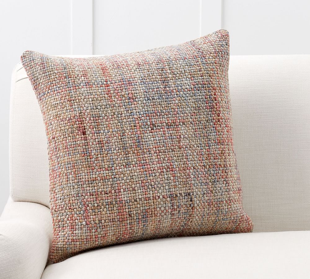 Renly Wool Woven Pillow | Pottery Barn