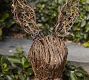 Rattan Bunny with Twinkle Lights