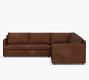 Pacifica Leather 3-Piece L-Shaped Sectional (106&quot;)