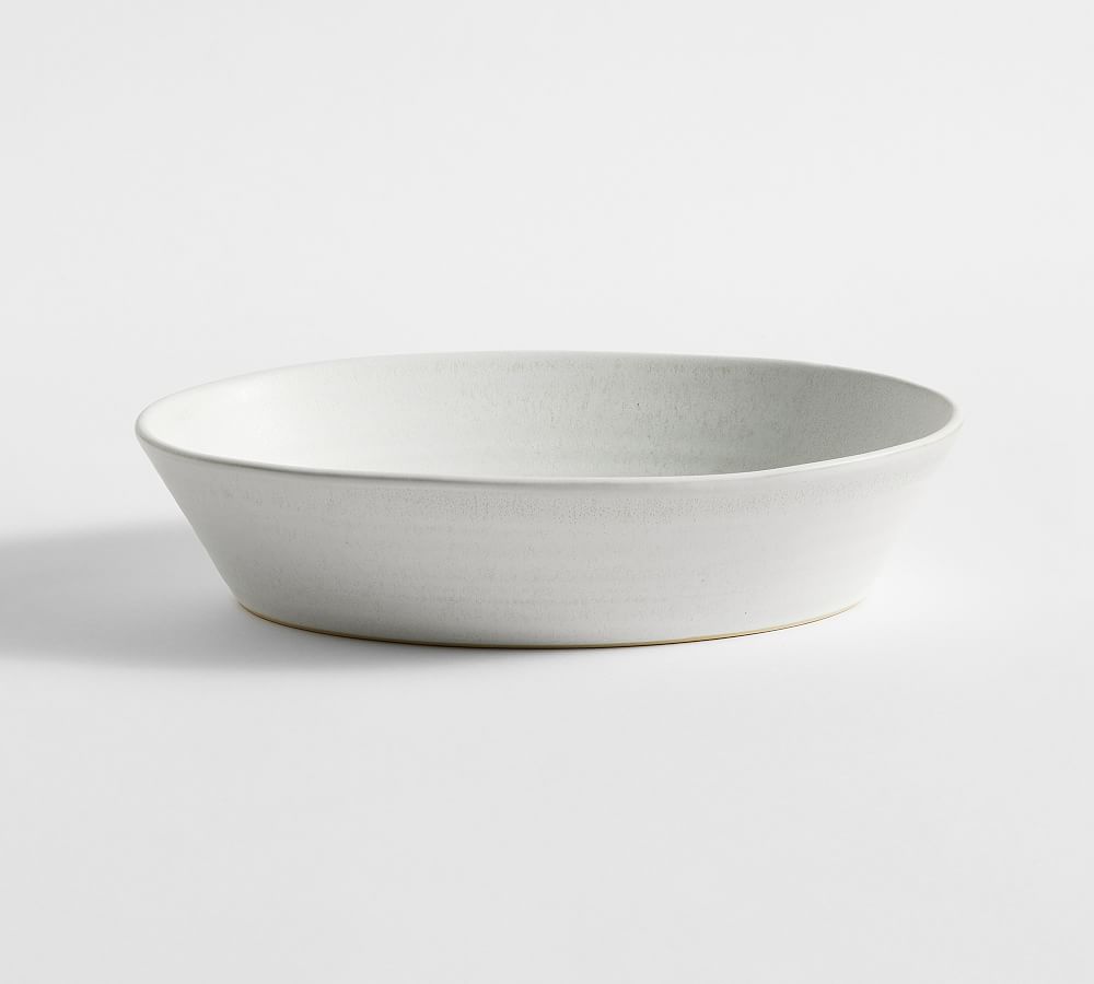 Larkin Reactive Glaze Stoneware Oval Walled Serving Platters