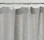 European Flax Linen Waffle Shower Curtain