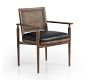 Giselle Cane Leather Dining Armchair