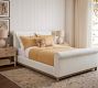 Chesterfield Non-Tufted Upholstered Sleigh Bed