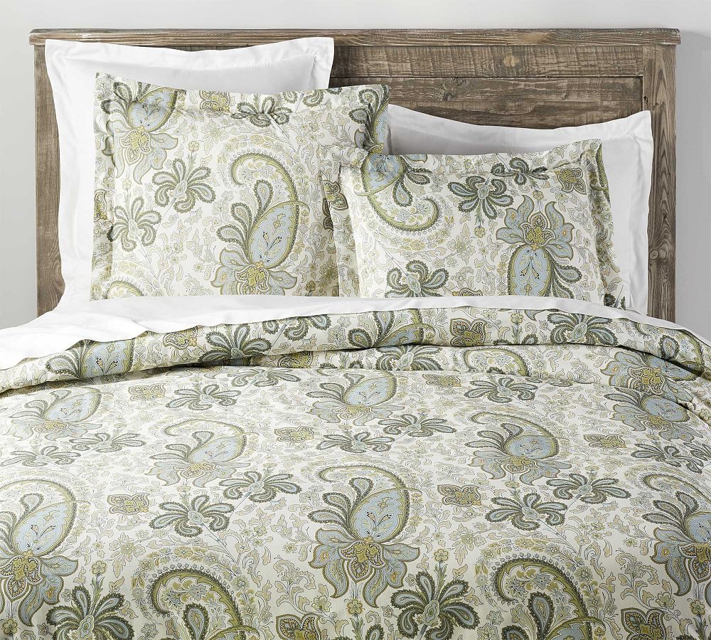 Open Box: Charlie Paisley Organic Percale Duvet Cover &amp; Shams