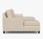 Cameron Square Arm Double Chaise Sectional (128&quot;)