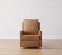 Ayden Square Arm Leather Swivel Recliner