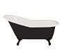 Galvez 67&quot; Clawfoot Painted Bathtub