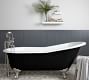 Galvez 67&quot; Clawfoot Painted Bathtub