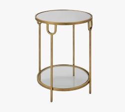 Ellodie Round Glass Accent Table (17&quot;)