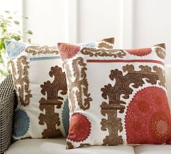 Suzani Embroidered Pillow Cover