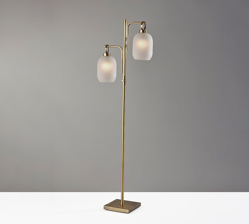 Leighton Metal 2-Light Floor Lamp