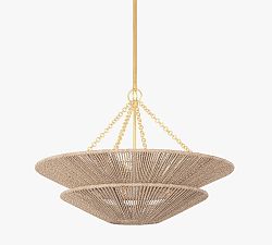 Thea Natural Abaca Rope Pendant (30&quot;)