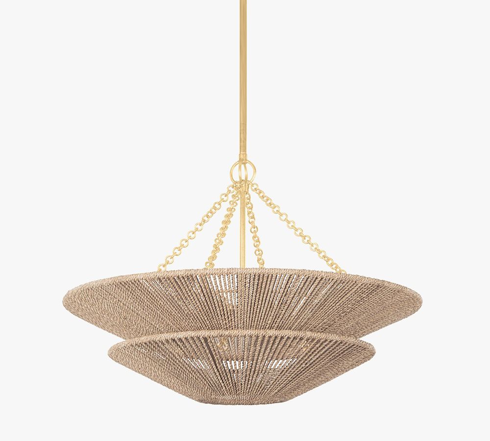 Thea Natural Abaca Rope Pendant (30&quot;)