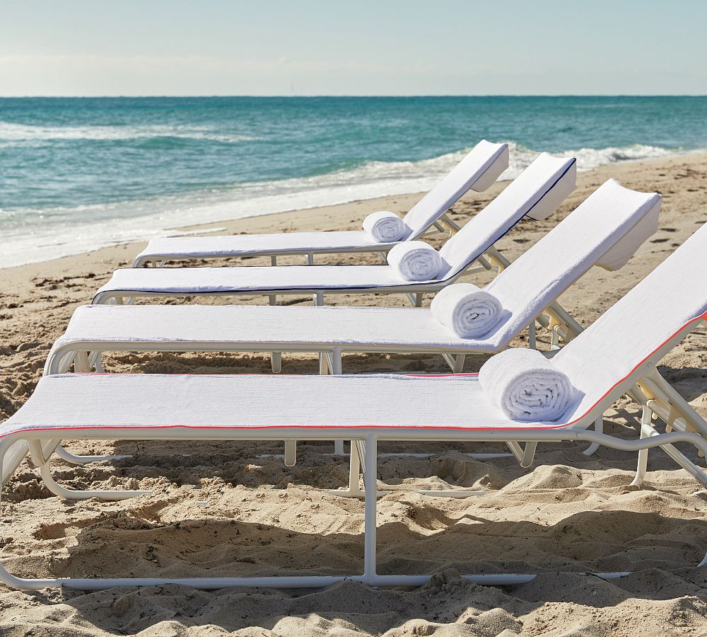 Hadden Cotton Lounge Chair Cover Pottery Barn