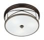 Brigham Frosted Glass Flush Mount