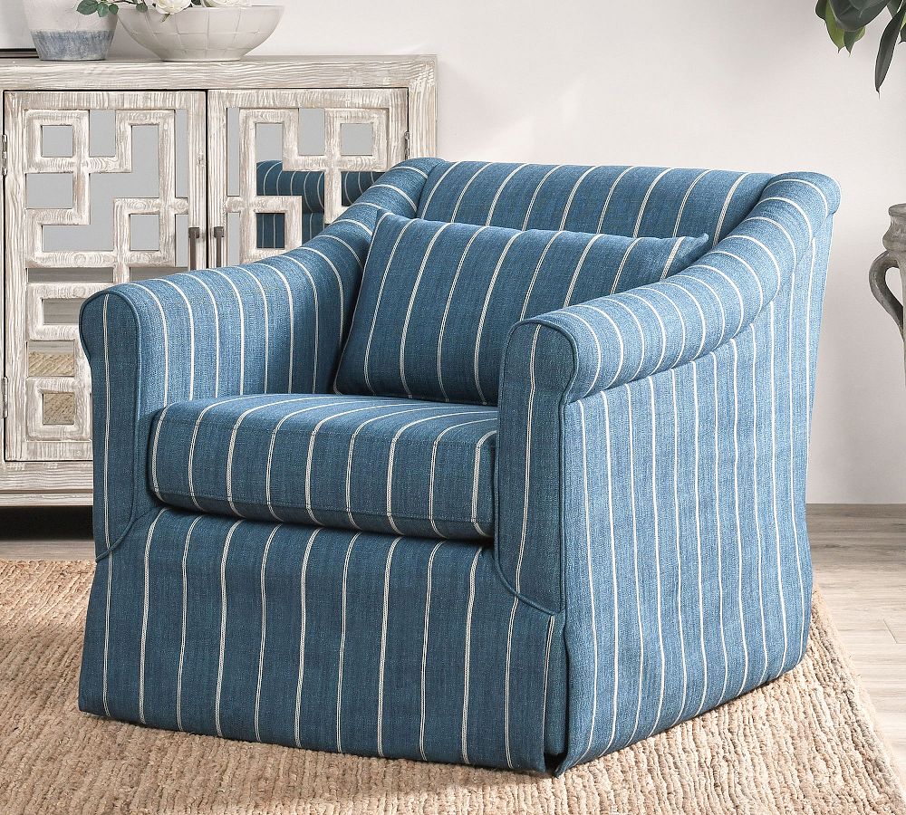 Gigi Swivel Chair | Pottery Barn