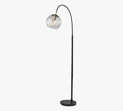 Ellison Textured Glass Globe Floor Lamp (62&quot;)