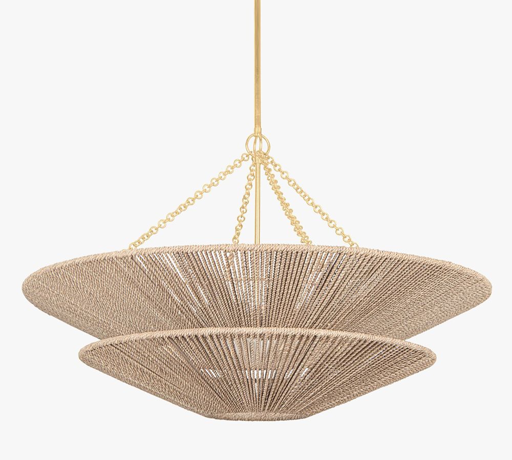 Thea Natural Abaca Rope Chandelier