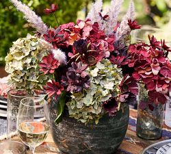 Faux Burgundy Hydrangea Bundle