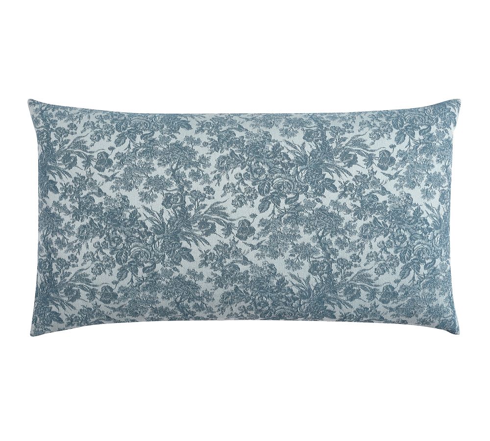 Sorrel Toile Jacquard King Sham (Dark Blue)