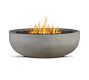 Buckett 38&quot; Round Concrete Natural Gas Fire Pit Table