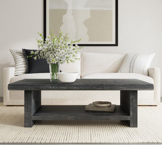 Kinsley Rectangular Coffee Table (58") Pottery Barn